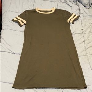 Olive Green T-Shirt Dress